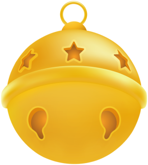 a gold christmas ornament